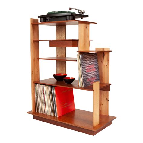 stereo cabinet with turntable shelf